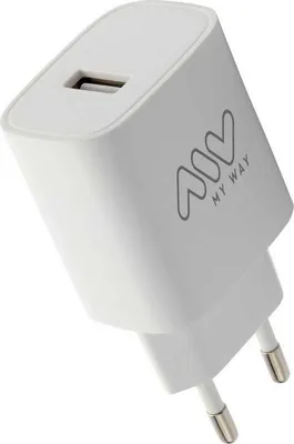 Image de Myway-Transformateur usb bis 15w blanc