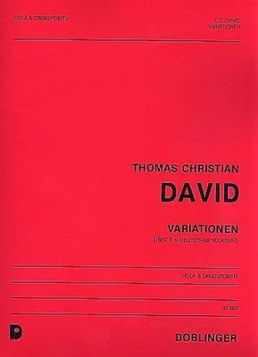 Produktbild von Variationen über ein deutschesVolkslied für Viola und Orgelpositiv