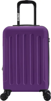 Produktbild von Flexot® Trolley - Handgepäck Koffer M Violett – Aluminium-Teleskopstange, ABS-Hartschale, erweiterbar 20%, Größe M, 360° Rollen – Koffer, Rollkoffer, Bordcase, Suitcase, Luggage