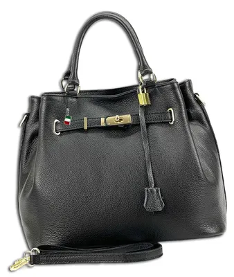 Produktbild von Florence Leder Tasche Damen Handtasche schwarz 20x38x28cm OTF853S1