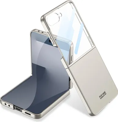 Obrázek produktu pro Pouzdro pro Samsung Galaxy Z Flip 8 Tenké Matné Pevné PC Pouzdro s Ochrannou Fólií na Displej Titanově šedá