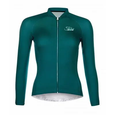 Produktbild von FORCE Jersey PURE Lady langarm petrolblau %%% Größe: XS