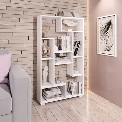 Produktbild von Bücherregal Split Raumteiler 70x20x120cm weiß