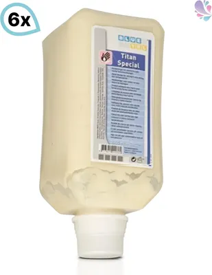 Produktbild von Handreiniger, Grobreiniger Titan Spezial für härtere Verschmutzungen, 6 Vakuumflaschen à 2.000ml je SET : Verpackungseinheiten - 1 Set Verpackungseinheiten: 1 Set