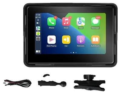 Image de GPS pour moto, CarPlay sans fil, conception étanche, MT-00  SANS enregistreur vidéo, Pas de-a