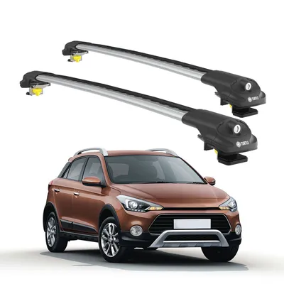 Zdjęcie produktu dla TURTLE BAGAŻNIK DACHOWY AIR-1 do HYUNDAI i20 ACTIVE (GB) 2015 - 2024 , Srebro