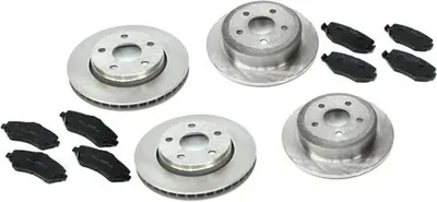 Zdjęcie produktu dla Tarcze hamulcowe + klocki hamulcowe przednie / Tarcze hamulcowe + klocki hamulcowe tylne Jeep Wrangler 07-09