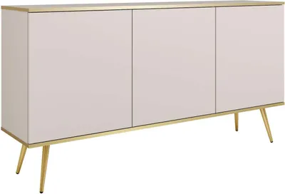 Produktbild von FURNLUX Anrichte Oro Beige Und Gold 160cm / Hauptfarbe: Beige / Abmessungen: 160 x 39 x 85 cm