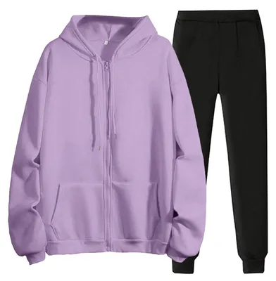 Imagen del producto de Conjunto de chándal Damen con sudadera con capucha oversize y chaqueta