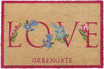 Produktbild von Greengate Agnes Love White Kokosmatte