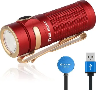 Zdjęcie produktu dla OLIGHT BATON 3 POCKET LAMP RED Latarka ładowalna 1200lm Zasięg światła 166m IPX8