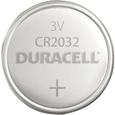 Pile bouton DURACELL, lithium, électronique, CR2032, 3 V, blister de 4