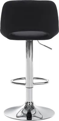 Produktbild von 2er Set Barhocker Camden Samt chrom schwarz