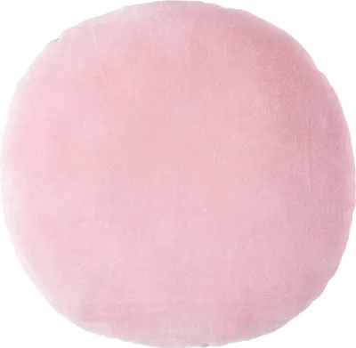 Obrázek produktu pro HOMESCAPES Sametový polštář, 40 cm kulatý, růžový