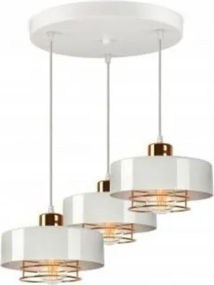 Immagine prodotto di FKL DESIGN Home Deco lampada da soffitto lampada a sospensione lampada a sospensione nero bianco rame