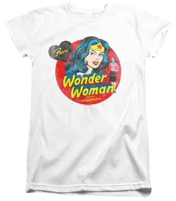 Produktbild von Wonder Woman - T-Shirt für Damen, Muttertag, Anliegend TV36080 (L) (Weiß)