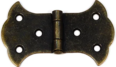 Produktbild von 4 Stück IHC Scharnier Eisen Alte Beschläge im restaurierungsshop  Antik Messing Tür Möbelband 80x50mm