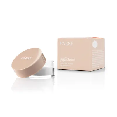 A product shot of Paese Cosmetics Puff Cloud Under Eye Powder with its packaging.