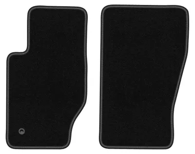 Image de Tapis avant en moquette aiguilletée pour Jeep Grand Cherokee III WK 2005-2010 (tout-terrain) – 2 pièces, noirs, sur mesure – Wielganizator BASIC