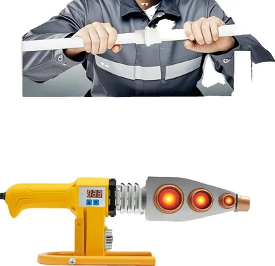 Image de Soudeuse pour tuyaux en plastique, puissance 850 W, tension 220 V, plage de température réglable 0-380 °C, température de chauffage 260 ± 5 °C, diamètre de la tête de matrice 20-63 mm
