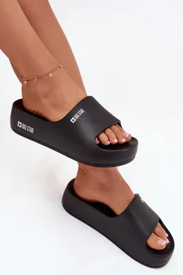 Obrázek produktu pro Dámské pěnové sandály na masivní platformě Big Star SS274721 černé 39