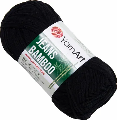 Zdjęcie produktu dla Yarn Art Jeans Bamboo 135 Black Przędza dziewiarska