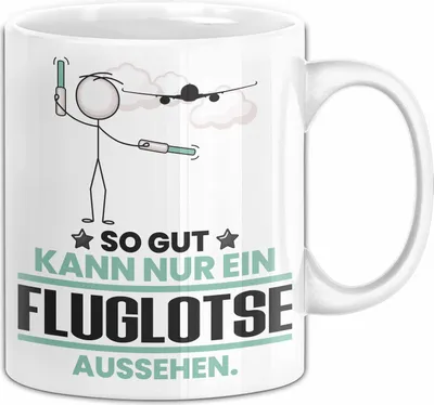 Produktbild von Fluglotse Geschenk Tasse So Gut Kann Nur Ein Fluglotse Aussehen Geschenkidee Kaffee-Becher (Weiß)