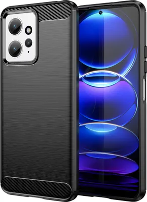 Obrázek produktu pro Pouzdro pro Xiaomi Redmi Note 12 4G měkké TPU silikonové, karbonové vlákno, nárazuvzdorné ochranné pouzdro černé