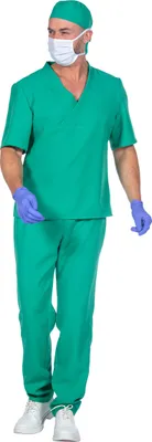 Produktbild von Kostüm Chirurg für Herren Gr. S-XXL - Arzt Verkleidung M