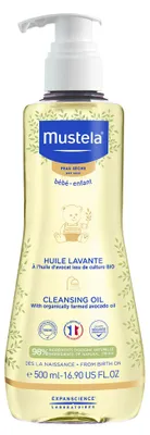 Immagine prodotto di Mustela Olio Bagno Detergente con Perseose di Avocado BIO, Corpo e Capelli, Neonati e Tutta la Famiglia - Non Brucia agli Occhi, Specifico per Pelle Secca, 98% Ingredienti di Origine Naturale (500ml)