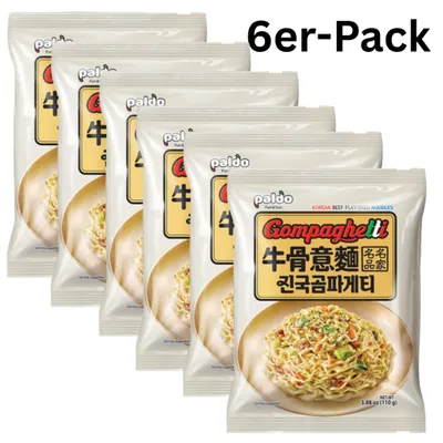 Produktbild von 6er-Pack Paldo Instantnudeln Gompaghetti 110g