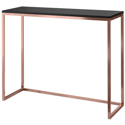 Produktbild von Furneo | Konsolentisch - 100 cm - Schwarz-Matt / Kupfer - Elegantes Design - Hochwertige Verarbeitung