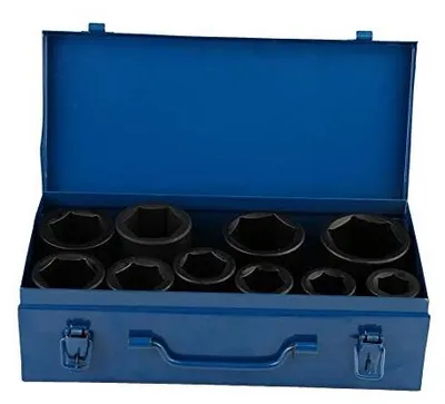 Produktbild von 10-teiliges Dopschlüsselset - Schlagschlüssel - 22-50 mm - 6-Punkt Flankendesign