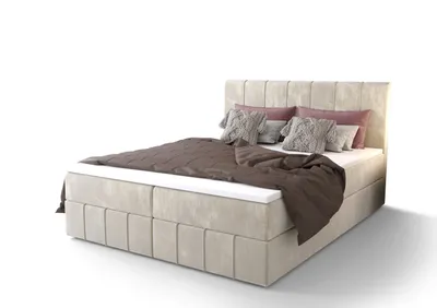 Obrázek produktu pro Boxspringová postel MADLEN - 180x200, béžová