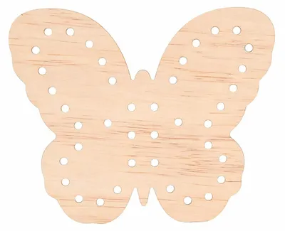 Produktbild von Blumensammler Schmetterling aus Kiefernsperrholz – Blumenhalter mit 40 Löchern