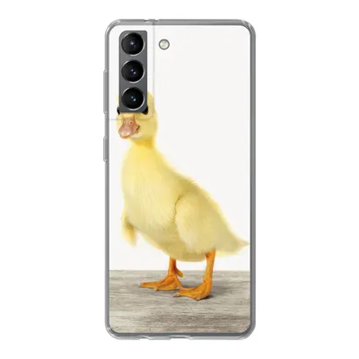 Produktbild von MuchoWow® Handyhülle Schutzhülle Hülle für Samsung Galaxy S21 Ente - Küken - Tiere - Süß - Mädchen - Jungen - Kinder Silikon Softcase Handy Hülle - Softcase