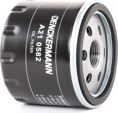 Produktbild von Ölfilter DENCKERMANN A210582 Anschraubfilter für NISSAN Qashqai / Qashqai +2 I (J10, NJ10) für RENAULT Clio III Schrägheck (BR0/1, CR0/1) TWINGO II
