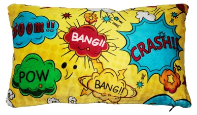 Produktbild von Kissenbezug Plüsch Kissenhülle Comic Style ca. 30x50 cm Kissen Picknick Reise