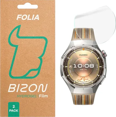 Produktbild von Hydrogel Folie für den Bildschirm für Huawei Watch GT6 Pro 46 mm, Bizon Glass Watch Hydrogel Duo, 2 Stück