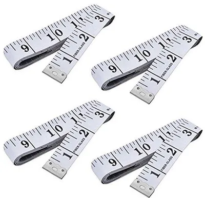 Produktbild von Famanu Maßband Set 4 Stück - 60 Zoll weiche Baumwollmaßbänder