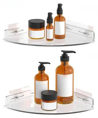 Produktbild von Solidchoice – Transparente Duschablage mit Haken – Selbstklebender Organizer für das Badezimmer