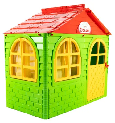 Produktbild von DOLONI Kinder-Gartenhaus grün und rot (klein)