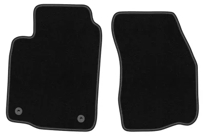 Produktbild von Velours-Fußmatten Vorne für Mitsubishi Colt V / CJO 1996-2003 (Schrägheck) – 2-tlg, Schwarz, passgenau – Wielganizator BASIC