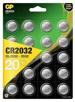 Produktbild von Gp Batteries 8716778919841 Cr2032 Lithium Button Cells 3 V Knopfzelle 20 Einheiten Durchsichtig  Durchsichtig One Size