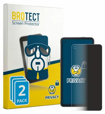 Produktbild von 2x BROTECT Sichtschutzfolie für Samsung Galaxy XCover Pro (case-friendly) Anti-Spy Privacy Sichtschutz Blickschutz Folie Blaulicht-Schutz