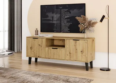 Produktbild von Modernes TV Lowboard 140 cm mit Schublade und 2 Türen