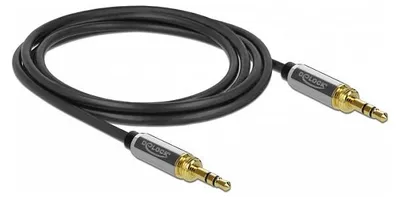 Immagine prodotto di Delock Klinkenkabel 3,5 mm 3 Pin Stecker zu Stecker mit Schraubadapter 2 m