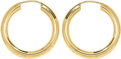 Image de Boucles d'Oreilles Créoles Femme Or 375/1000 - 16mm; TRS15709MM16