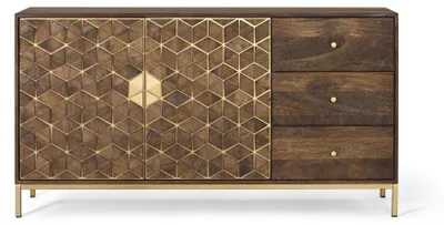 Zdjęcie produktu dla Mango wood sideboard Bora Bora, 77 cm x 145 cm x 40 cm Giner y Colomer