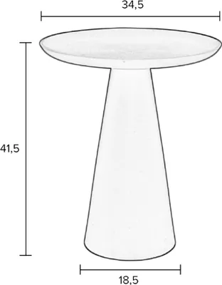 Produktbild von Nesthaus Beistelltisch Ø 34,5 cm Stijn Blau